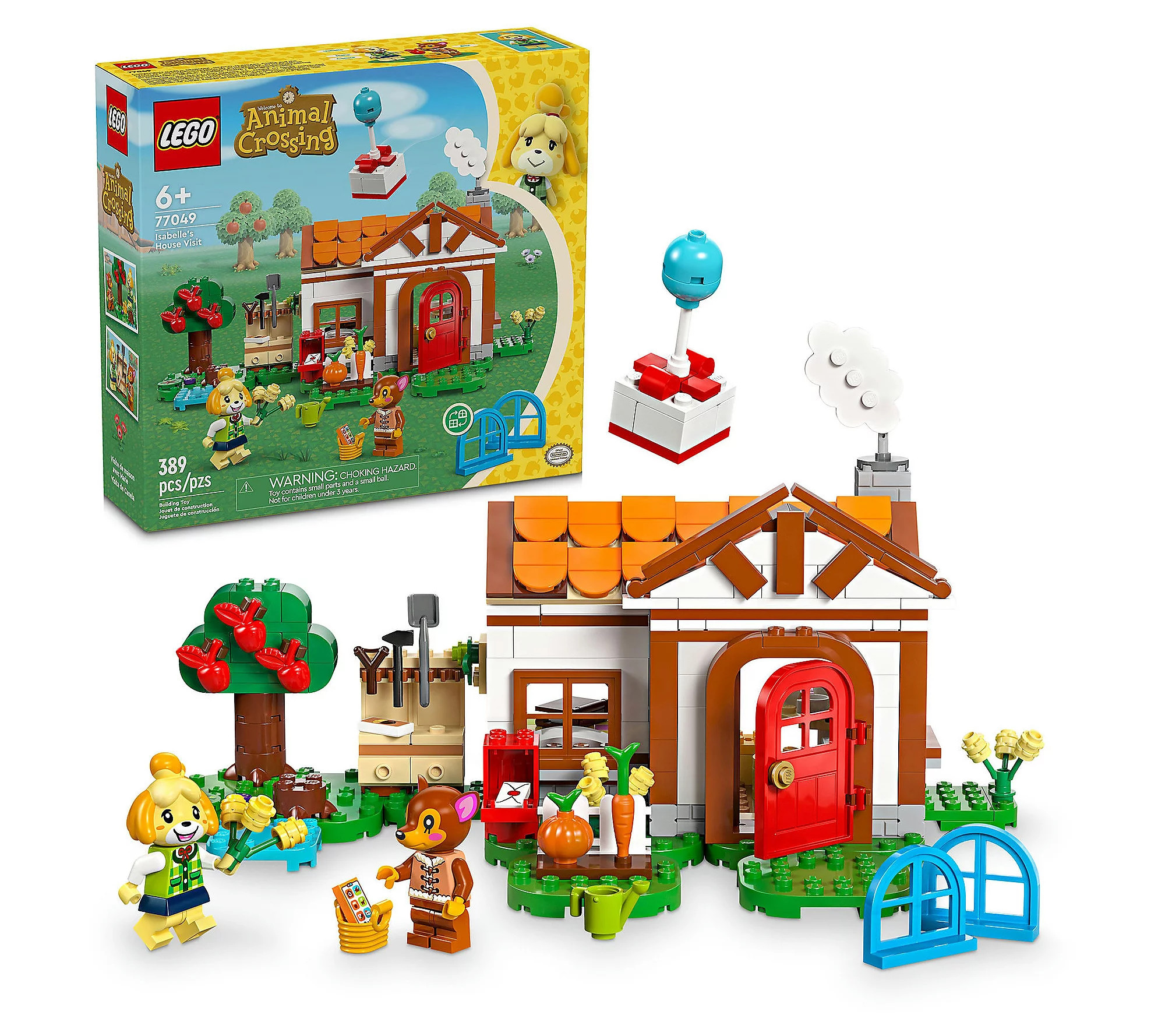 LEGO Animal Crossing Isabelle's House Visit 770 49 | QVC