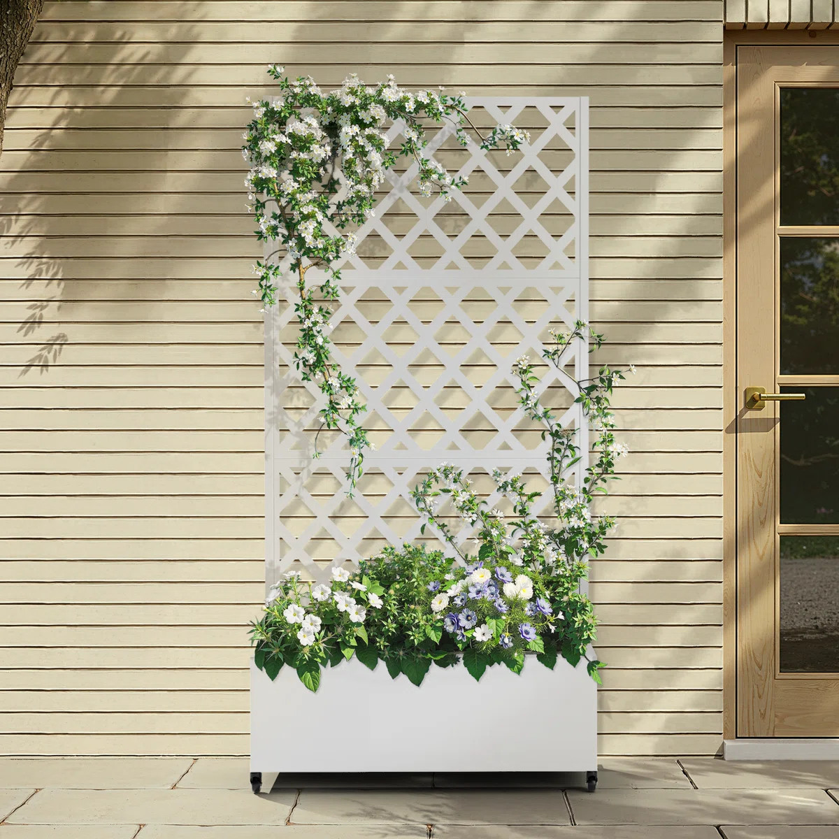 Raised Garden Bed with Trellis on Wheels – Versatile Metal Planter Box with Trellis, Multi-Styl... | Wayfair North America
