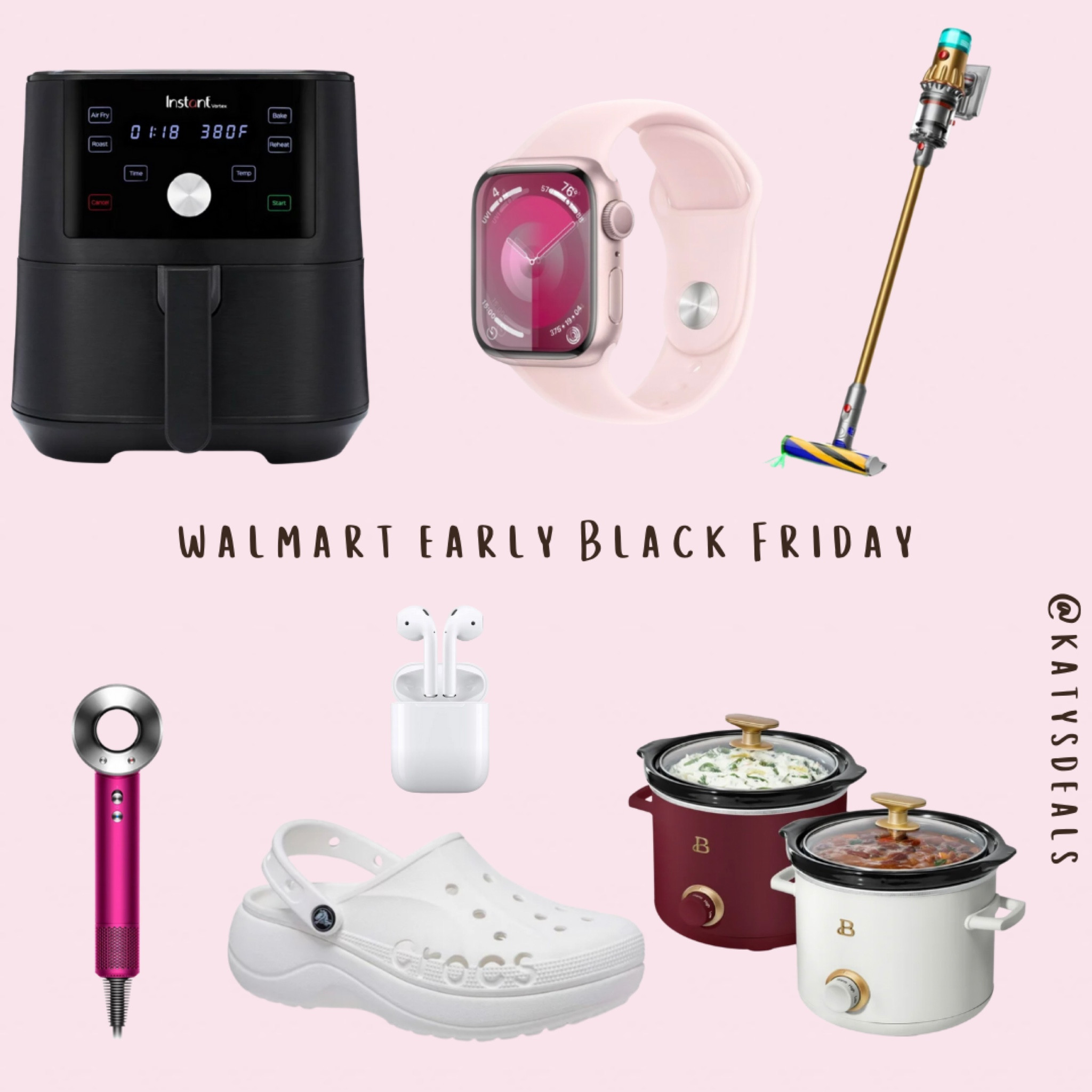 I can’t believe Walmart Black Friday has already started!!  I remember back in 2000 getting extra go buy a desktop computer at Walmart the day after Thanksgiving 😂. 

#instapot #walmart #blackfriday #simmerpot #dyson #apple #applewatch #crocs

#LTKCyberWeek #LTKHolidaySale #LTKfindsunder50