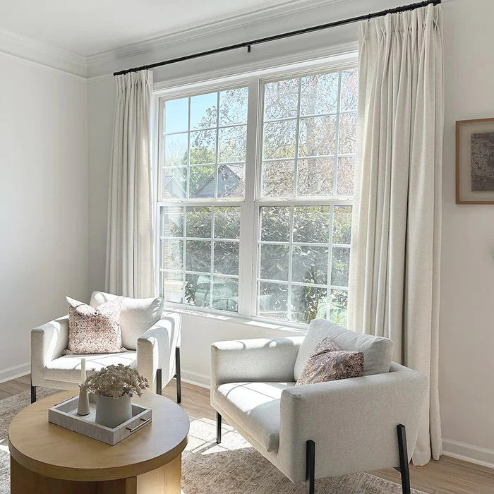 Lille Linen Curtains Drapes Pinch Pleated | Homerilla