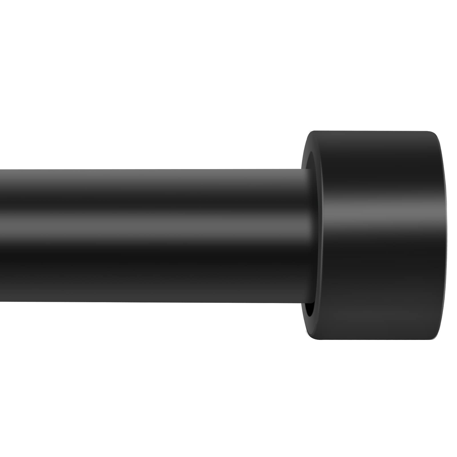 Curtain Rods for Window 32 to 72 Inch, TAOBERFULI 1" Heavy Duty Industrial Curtain Rod, Matte Black Rustic Drapery Rods For Bedroom Living Room Divider Adjustable With Cap Finials | Amazon (US)