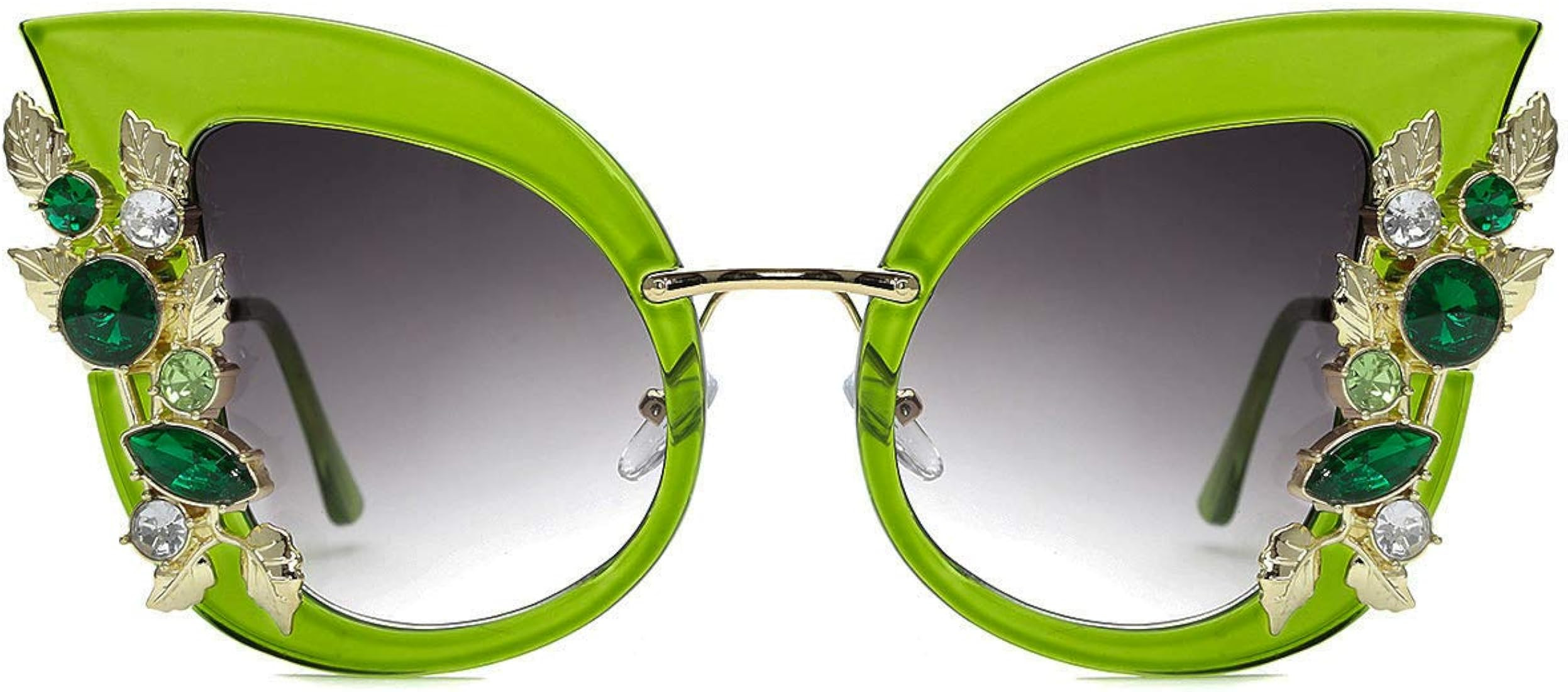 Slocyclub Jeweled Sunglasses, Funky Butterfly Shaped Sunglasses, Oversized Rhinestone Sunglasses for | Amazon (US)