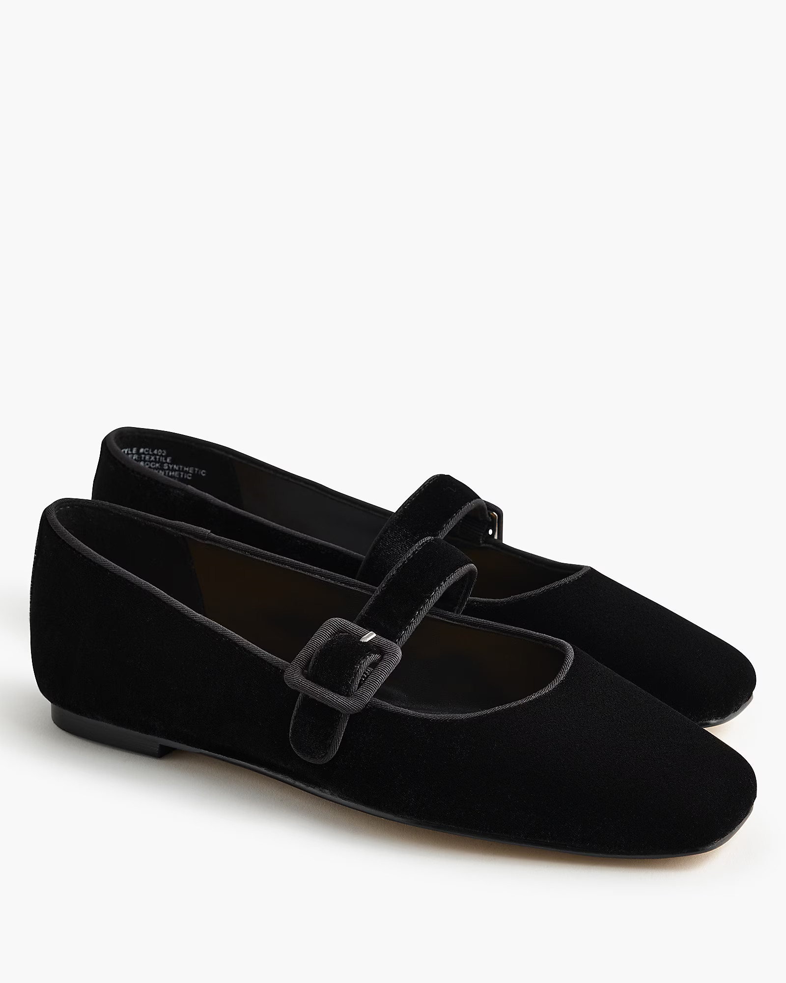 Velvety square-toe Mary Jane flats | J.Crew Factory
