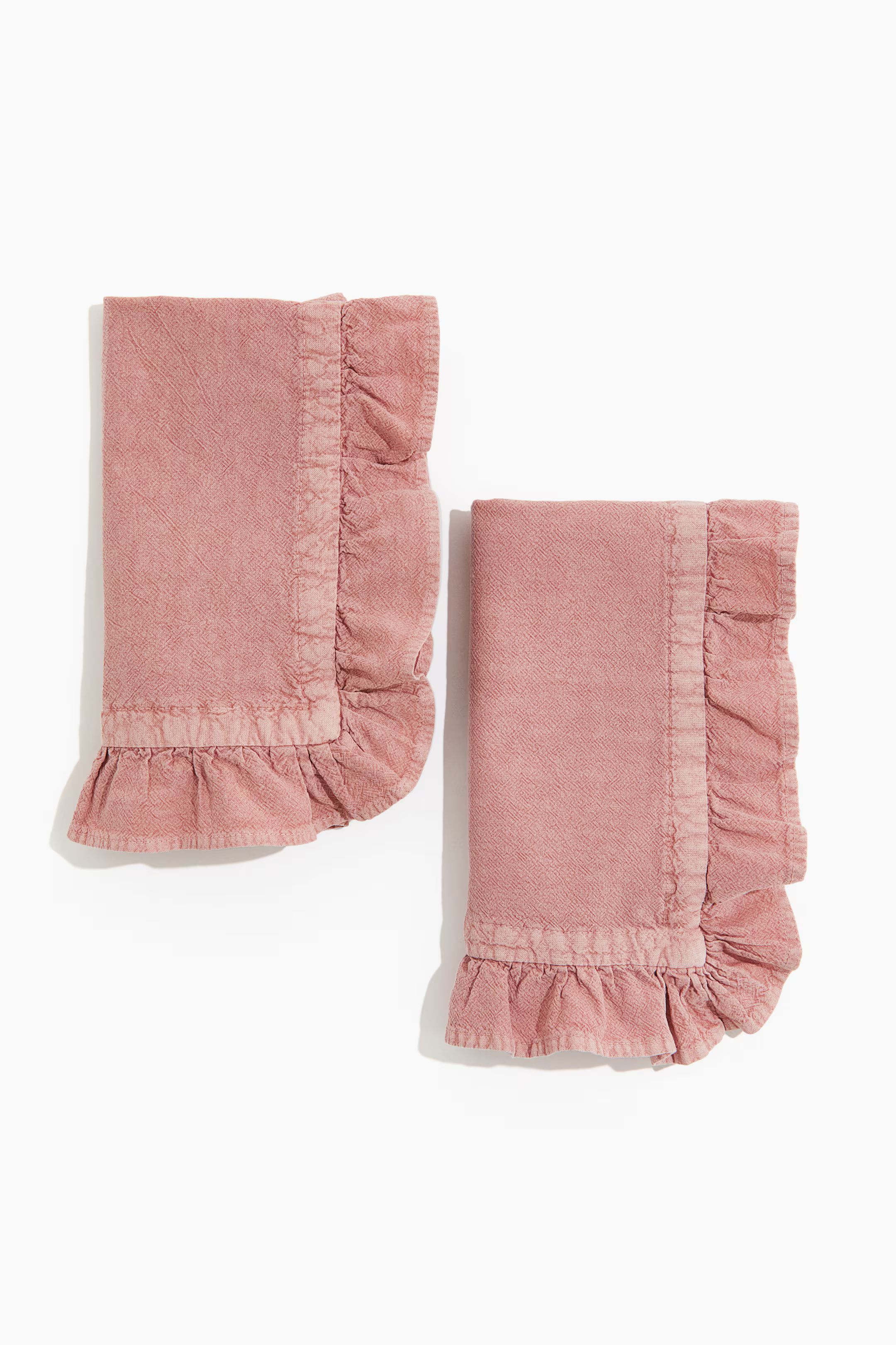 2-pack Ruffle-trimmed Napkins | H&M (US + CA)