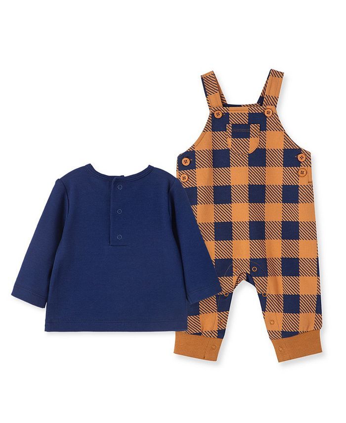 Little Me Baby Boys Plaid Overalls and T-shirt Set, 2 Piece & Reviews - Sets & Outfits - Kids - M... | Macys (US)