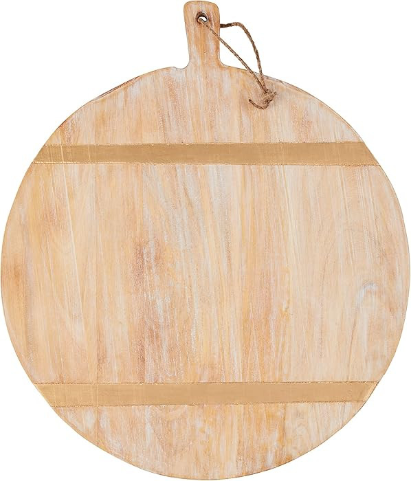 Mud Pie Round Gold Strapped Boards, Circle 21 1/2" X 18 1/2" | Amazon (US)