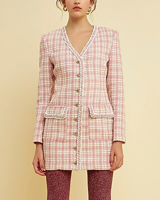 Endless Rose Premium Tweed Mini Dress | Express
