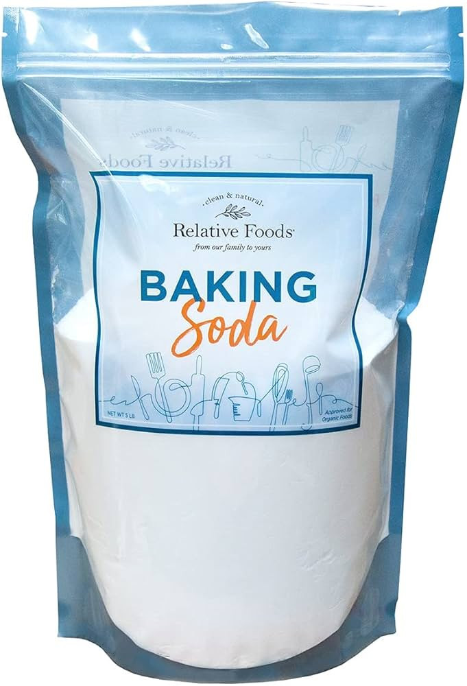 Relative Foods Baking Soda for Cooking, cleaning, & More - Gluten Free Sodium Bicarbonate Baking ... | Amazon (US)