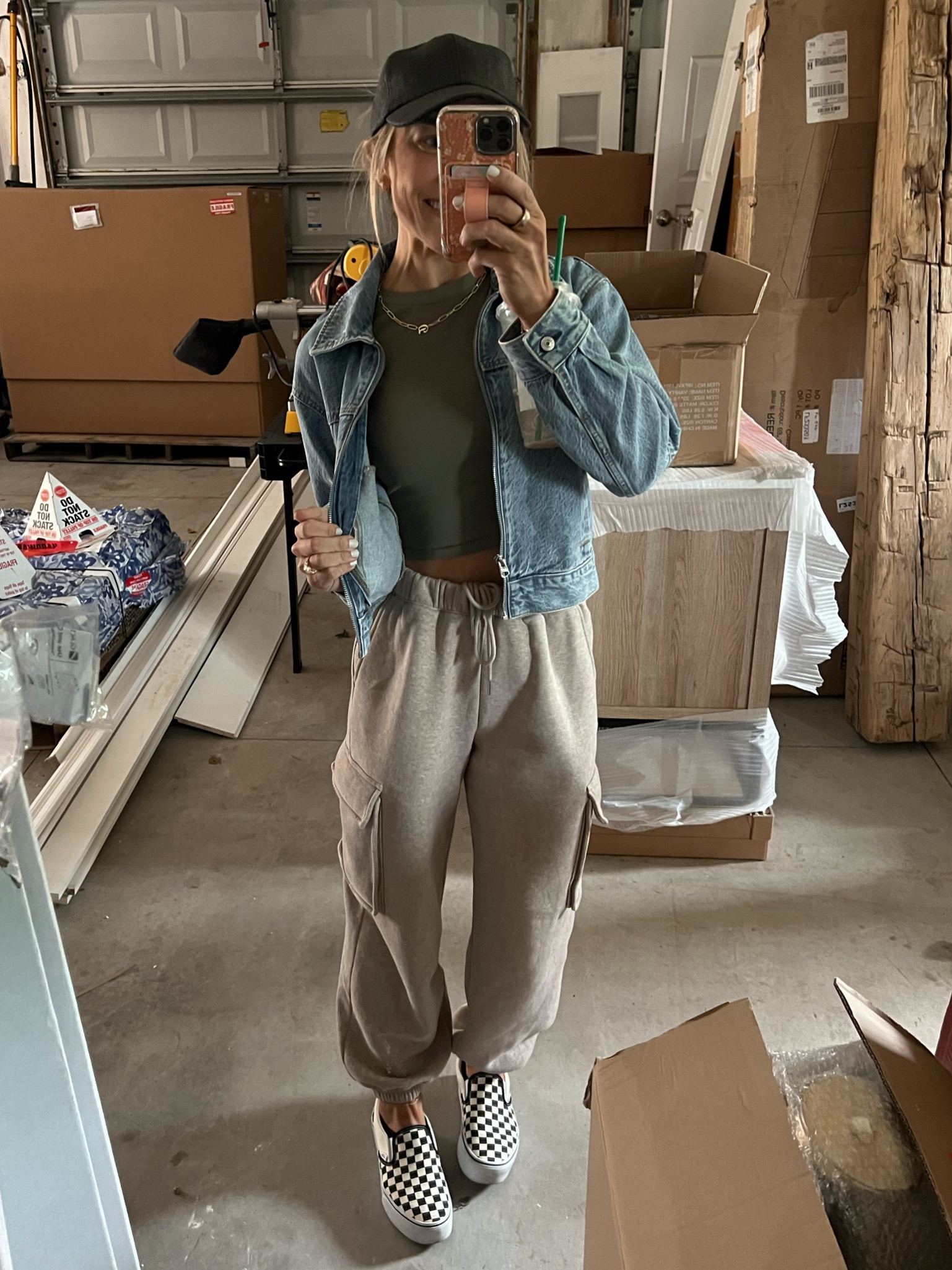 Yesterday’s fit amongst our garage chaos🤣 love me some Abercrombie! S in everything & platform vans tts! This is a classic go to fit for me 🤎 super comfy yet CUTE! 

Casual / neutrals / outfit inspo / sweats / spring style / Holley Gabrielle 

#LTKsalealert #LTKstyletip #LTKfindsunder50