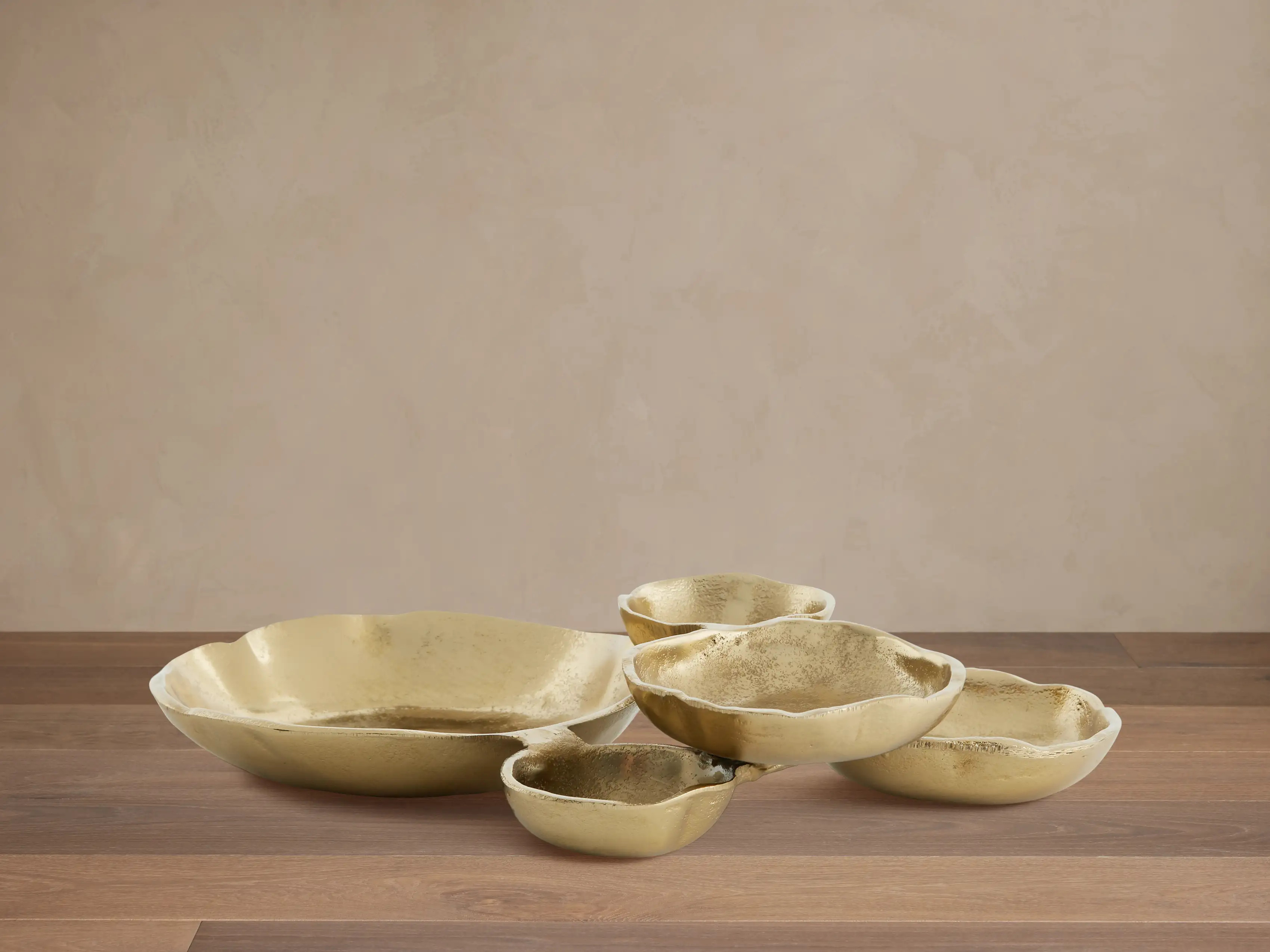 Klasa Small Dark Gold Platter | Arhaus