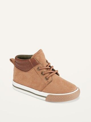 Unisex Faux-Suede Mid-Top Sneakers for Toddler | Old Navy (CA)