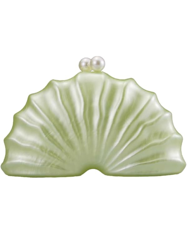 Women Acrylic Shell Shaped Clutch Luxury Marble Acrylic Evening Handbag Unique Chain Shoulder Bag... | Amazon (US)