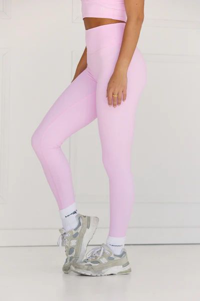 Astoria LUXE IGNITE Full Length Legging - Bubblegum Pink | astoria activewear