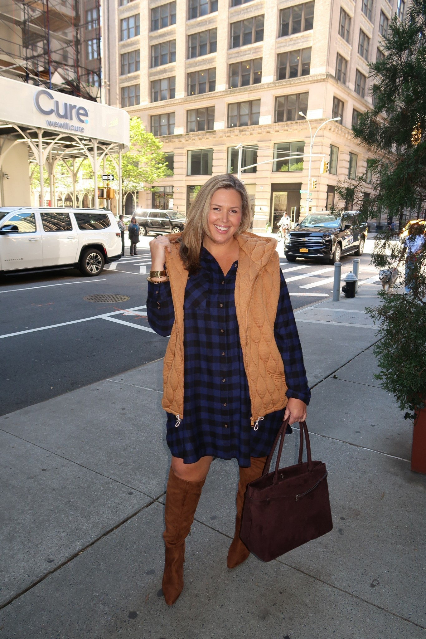 Wearing a 2X in the dress and XL in the vest! 

Fall fashion, trendy outfit idea, mom style, chic style, fall fashion, fall outfit idea

#LTKOver40 #LTKMidsize #LTKPlusSize