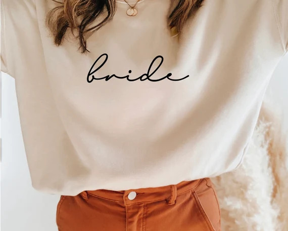 Bride Sweatshirt, Engagement Sweatshirt, Bridal Shower Gifts, Sweatshirts for Women, Newly Marrie... | Etsy (US)