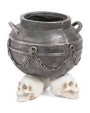 15x14 Cauldron With Skulls | TJ Maxx