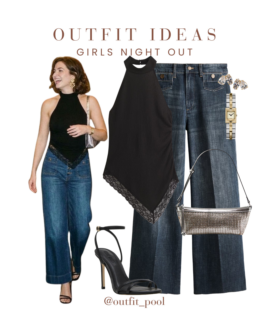 One pair of jeans, four different vibes 👖✨ Styled these H&M wide-leg ankle jeans for 4 occasions — proving denim can truly do it all 🙌 1️⃣ For work: paired with a polished top for smart-casual office chic 👩‍💼 2️⃣ For date night: styled with a fitted top + heels for an effortless elevated look 💌 3️⃣ For girls’ night: add a statement top + accessories for a fun going-out vibe 🍸 4️⃣ For a casual day out: simple blouse + pumps for easy everyday style ☀️ Comfortable, flattering, and endlessly versatile — these jeans are a true wardrobe staple 👏 To shop these outfits, check the LTK shop link in bio 🛍️💌 (Wide Leg Ankle Jeans, Cropped Wide Leg Jeans, Wide Leg Denim Outfit, Ankle Length Jeans, High Waisted Wide Leg Jeans, Casual Chic Outfit, Denim Outfit Ideas, Minimalist Wardrobe, Capsule Wardrobe Denim, Straight Wide Leg Jeans, Wide Leg Jeans with Heels, Smart Casual Denim, Chic Everyday Outfit, Neutral Outfit Ideas, Street Style Denim, Timeless Denim Style, Effortless Style, Weekend Outfit Inspiration, Outfit Inspiration) 

 #LTKdayinmylife #LTKootd #LTKTravel