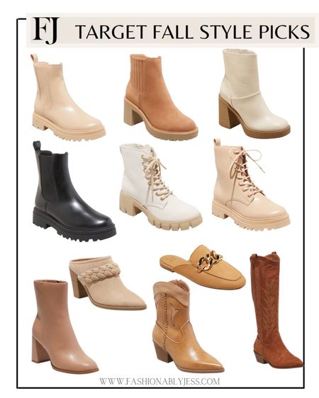 Fall staples from Target
#fall #boots #booties

#LTKunder100 #LTKSeasonal #LTKshoecrush