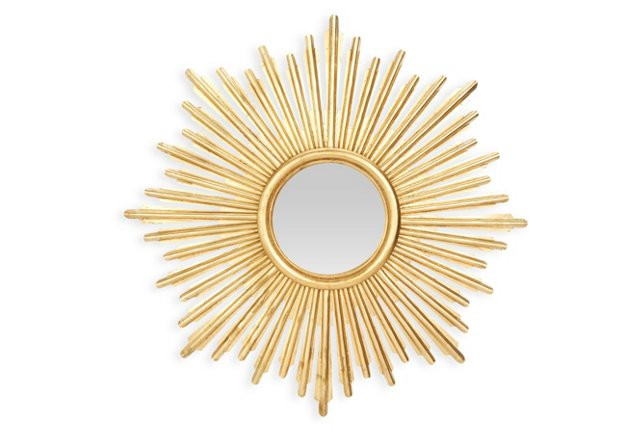 Sunburst Mirror, Gold | One Kings Lane