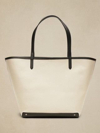 Canvas & Leather Tote | Banana Republic (US)