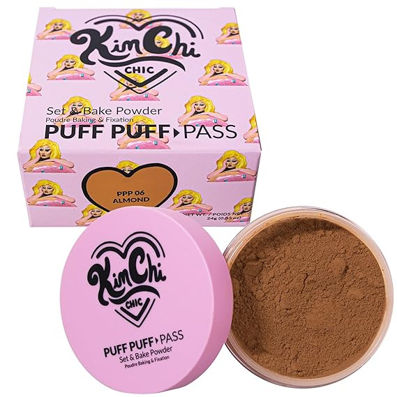 Kimchi Chic Beauty Puff Puff Pass Set & Bake Powder - Almond | Amazon (US)