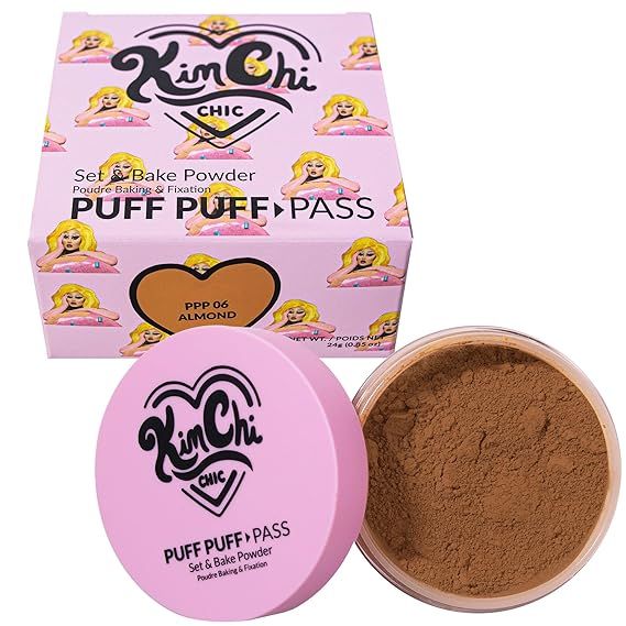 Kimchi Chic Beauty Puff Puff Pass Set & Bake Powder - Almond | Amazon (US)