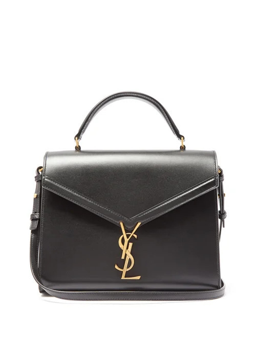 Saint Laurent - Cassandra Medium Ysl Leather Cross-body Bag - Womens - Black | Matches (US)
