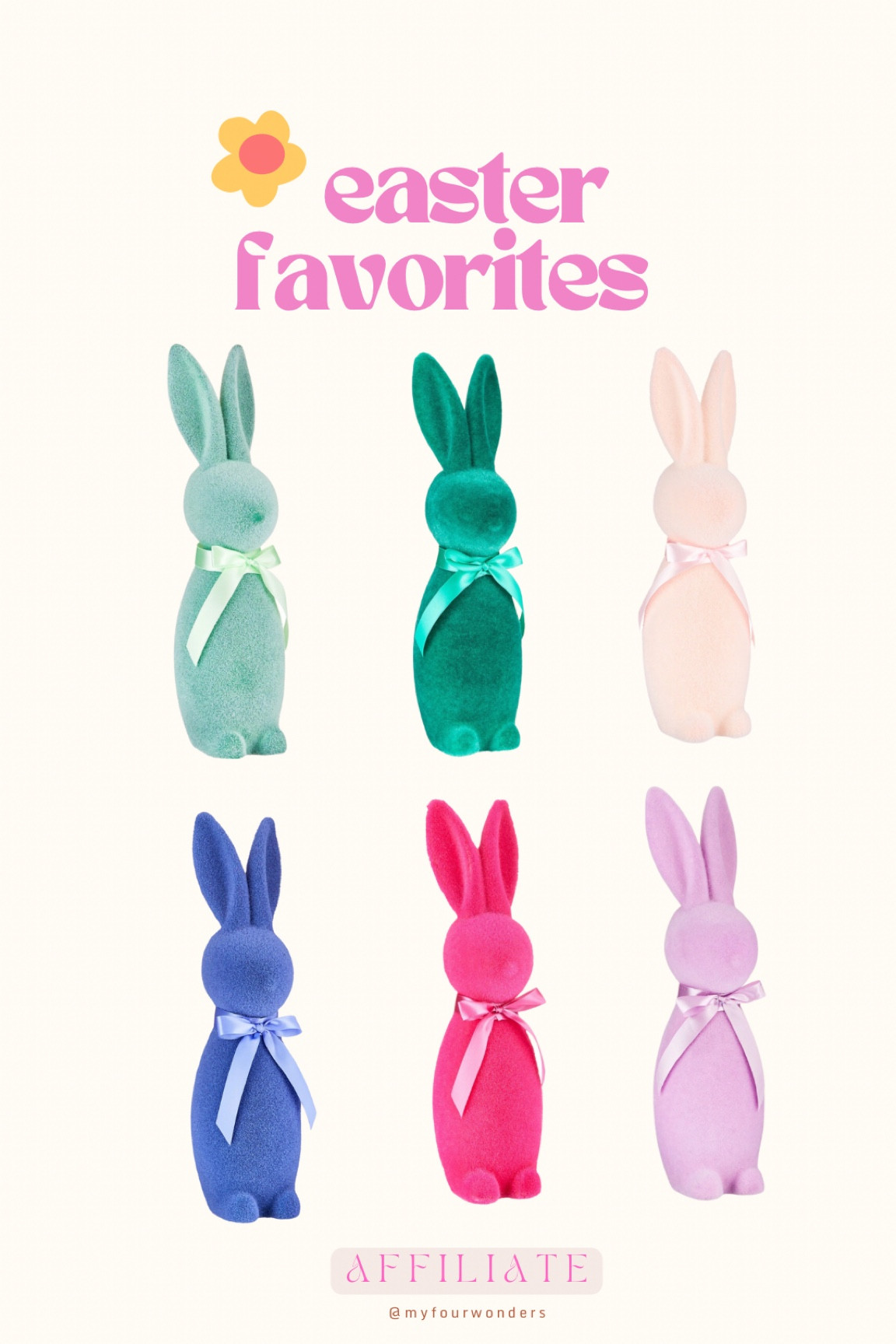 Easter flocked bunny decor 

#LTKFind #LTKSeasonal #LTKhome