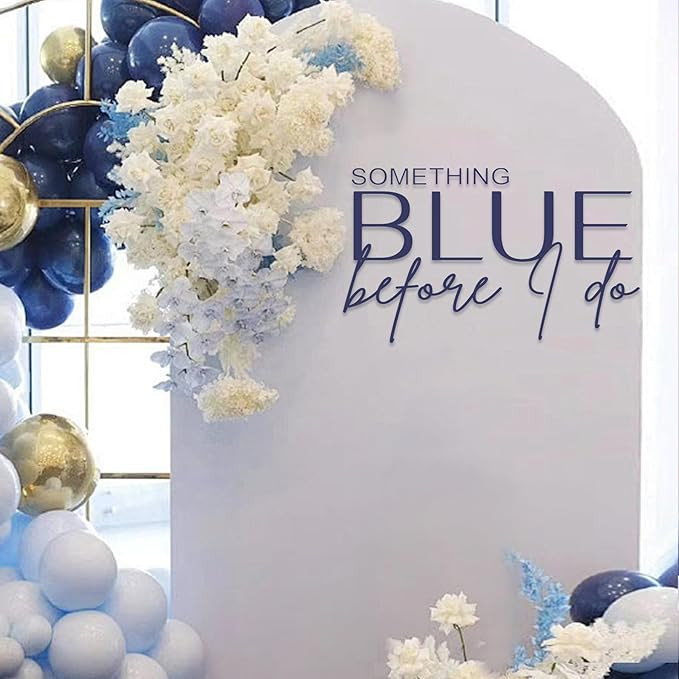 Something Blue Before I do Decal for Balloons Arch Peel and Stick - Something Blue Bridal Shower ... | Amazon (US)