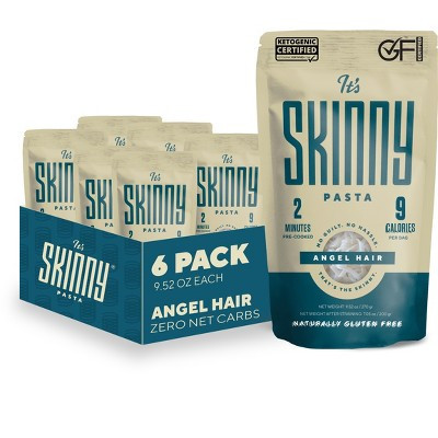 It’s Skinny Angel Hair Pasta — Pre-Cooked Konjac Noodles Gluten Free Shirataki Noodle Low Carb Pasta, Vegan & Paleo - Friendly (6-Pack) | Target