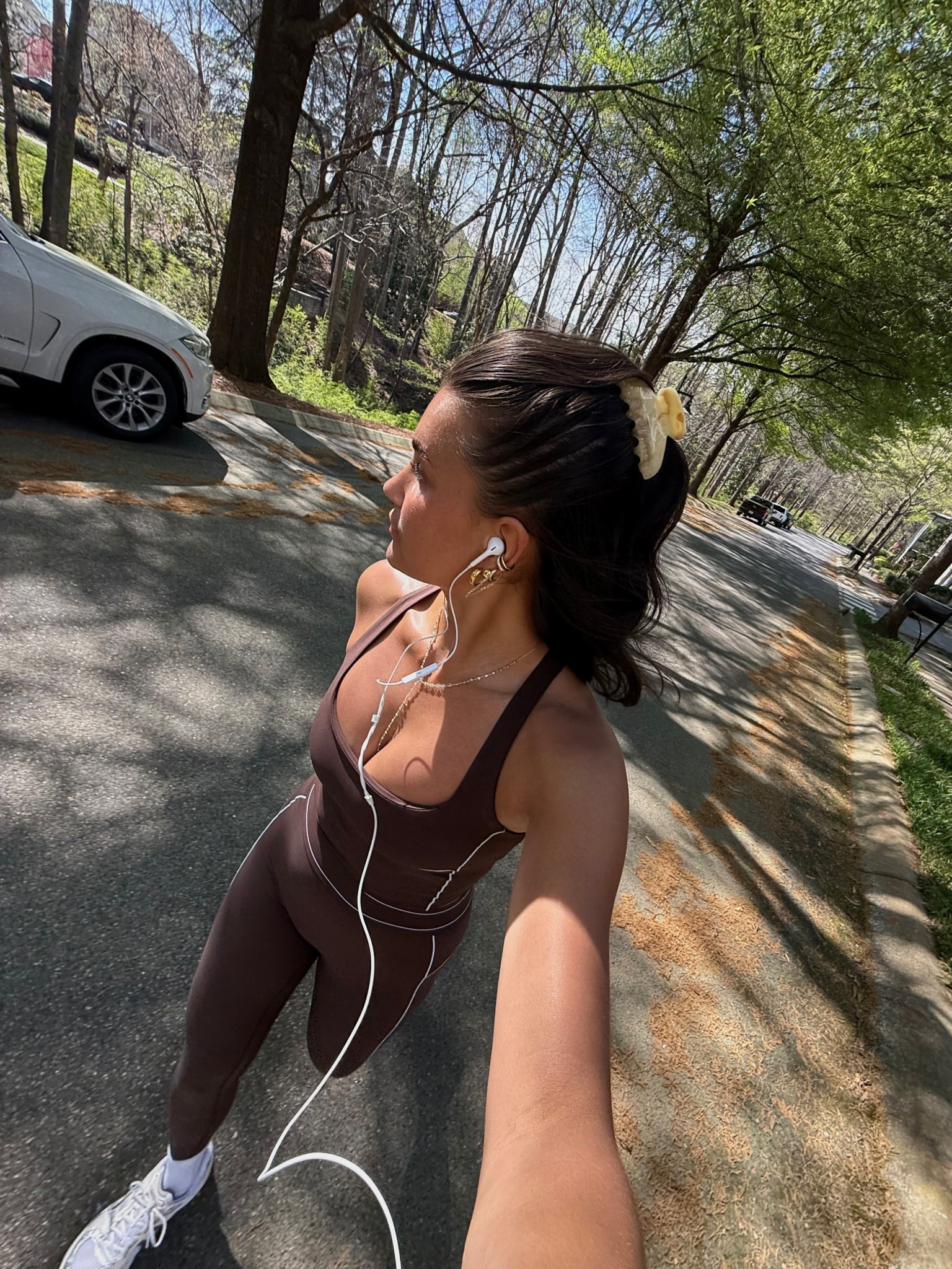 Wearing a size small in leggings & top! #abercrombiepartner @abercrombie 