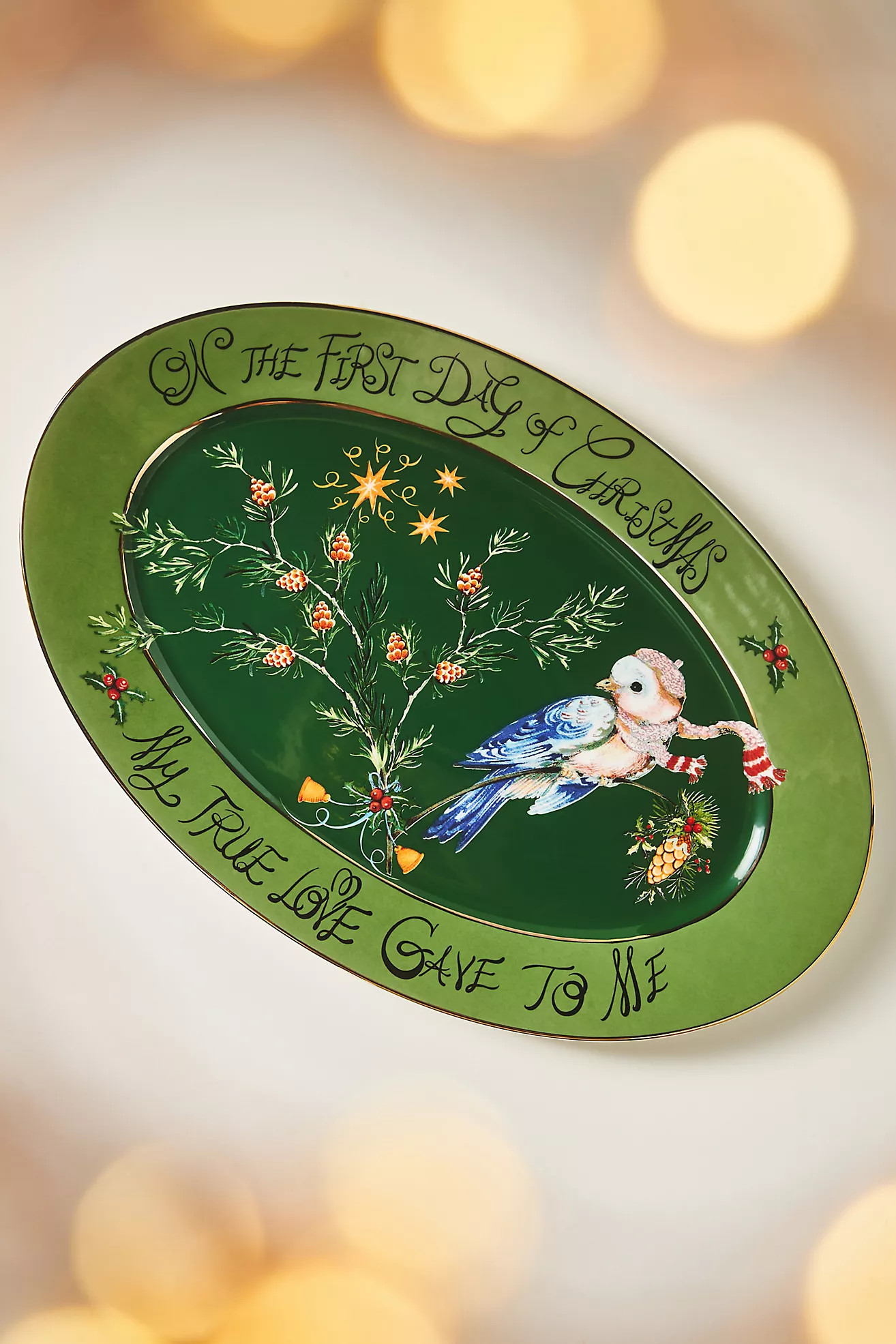 Phannapast Taychamaythakool x Anthropologie Twelve Days of Christmas Ceramic Stoneware Platter | Anthropologie (US)