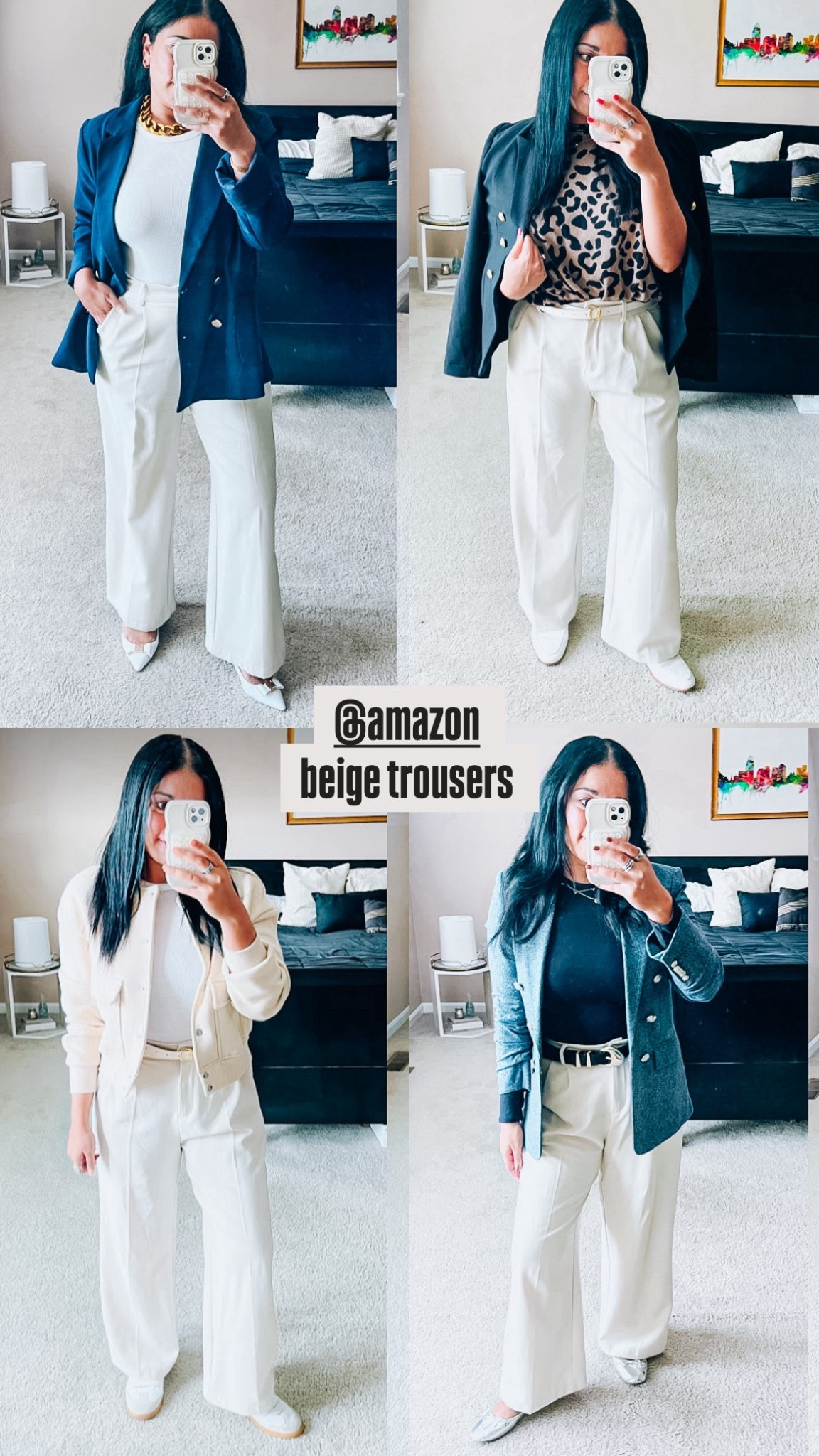 Amazon trousers 
Beige outfits
Business casual
Trouser outfit inspo


#LTKdayinmylife #LTKHoliday #LTKgrwm