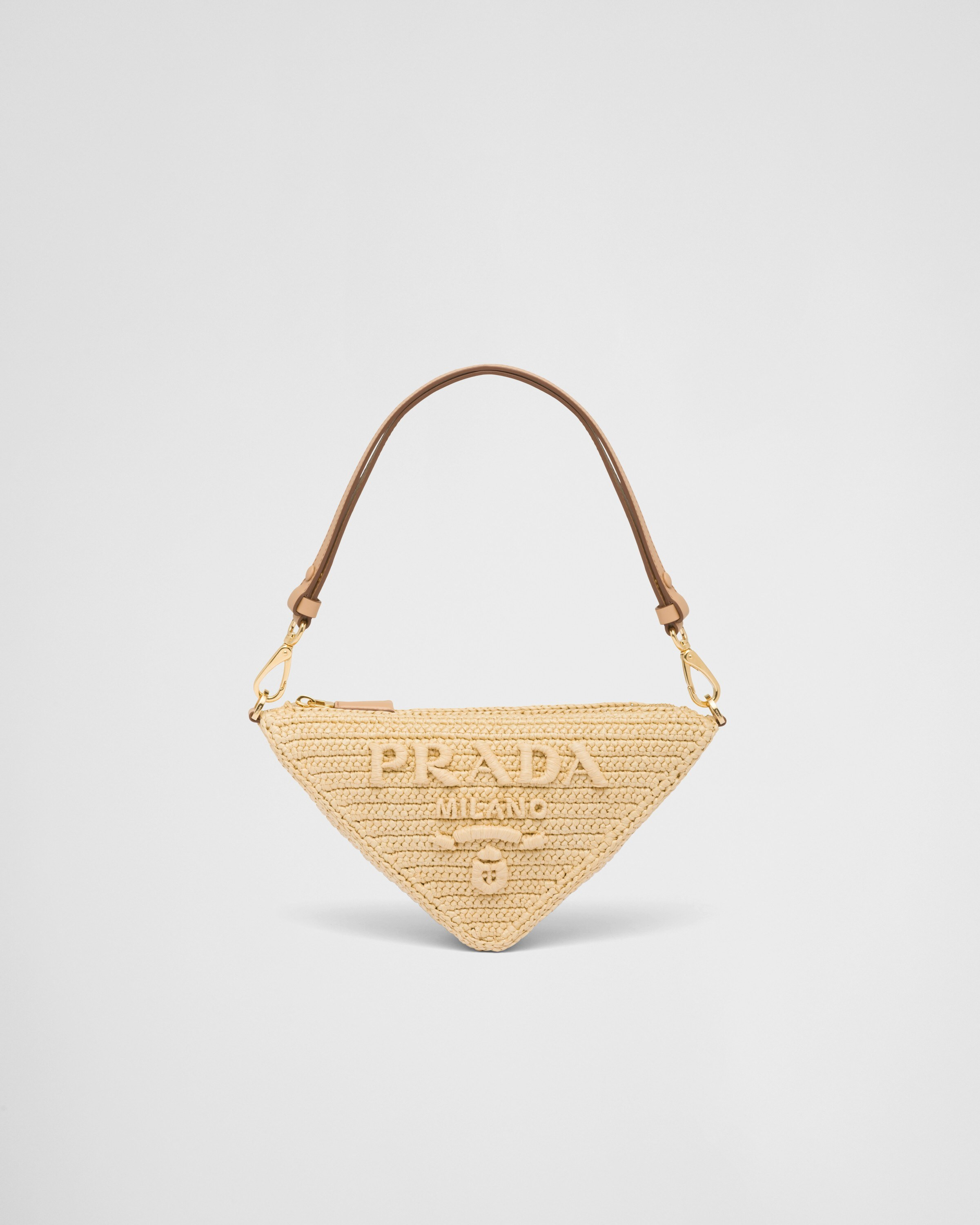 Crochet and leather mini-bag | Prada Spa US