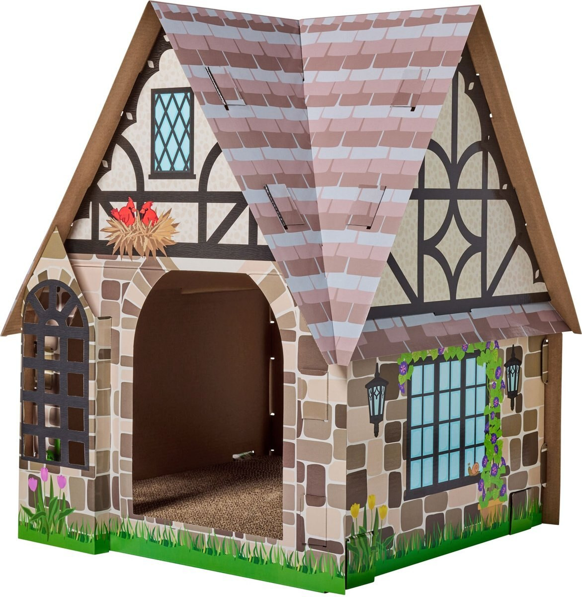 Frisco Tudor House Cardboard Cat House | Chewy.com