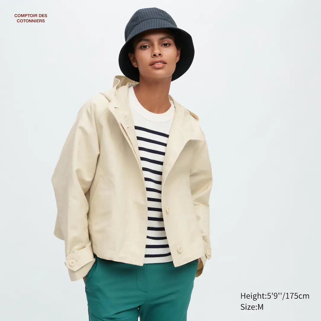 COMPTOIR DES COTONNIERS BAUMWOLLE LEINEN BLOUSON | UNIQLO (DE)