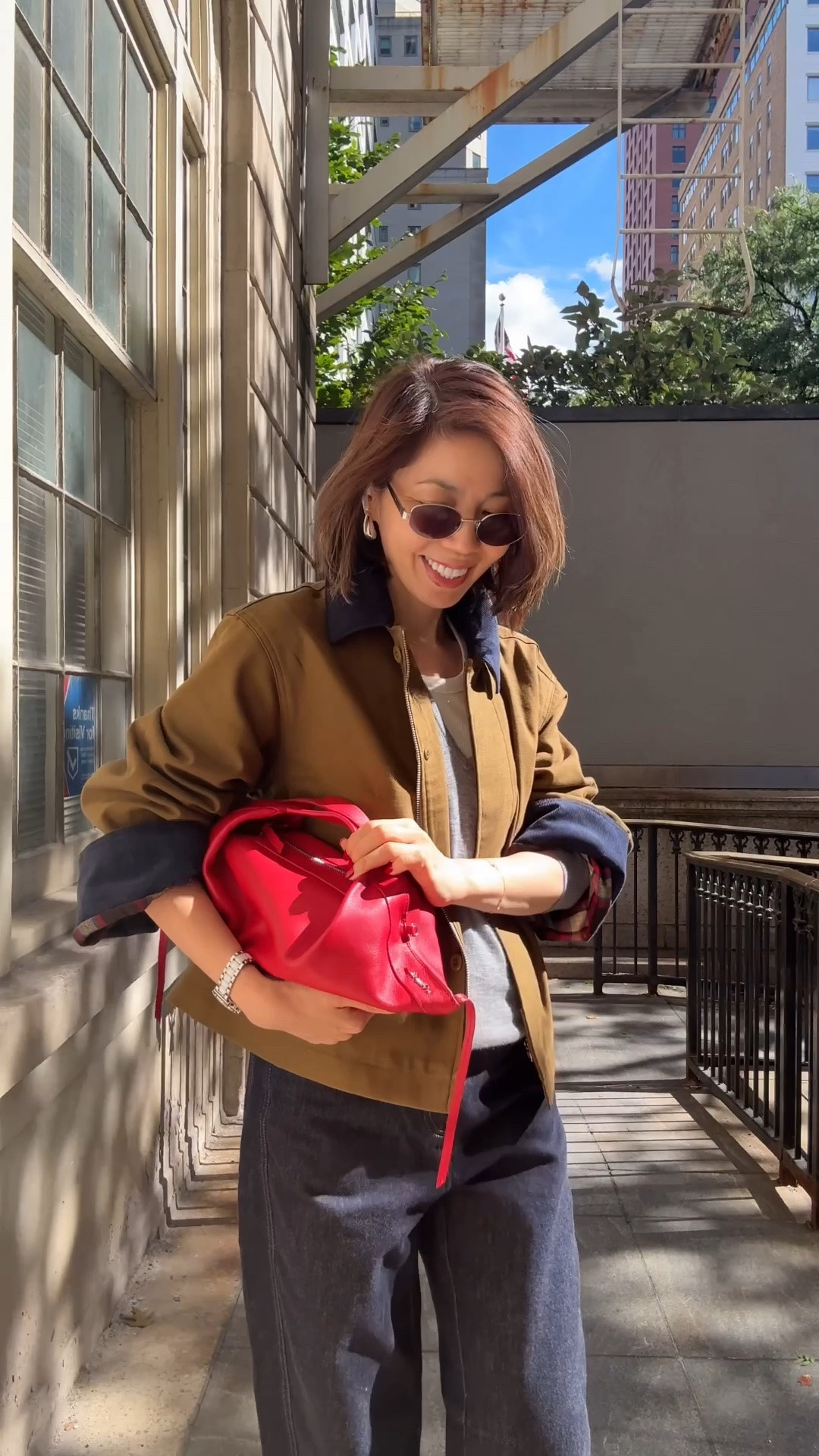 jacket size M｜knit size L｜Purse 25% off promo code【LUNA26】）

#LTKootd #LTKOver40 #LTKMidsize