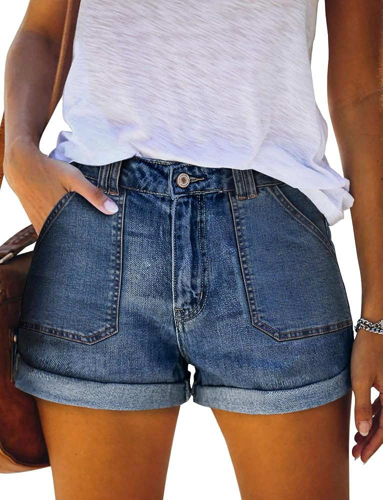 SANMM Jean Shorts Womens Summer Stretchy Denim Casual Hot Short Jorts 2026 | Amazon (US)