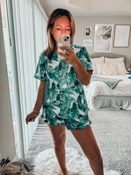 Another of summer pjs from Amazon I’m currently obsessed with 🏝️🌊☀️ 

#LTKSeasonal #LTKStyleTip #LTKFindsUnder50