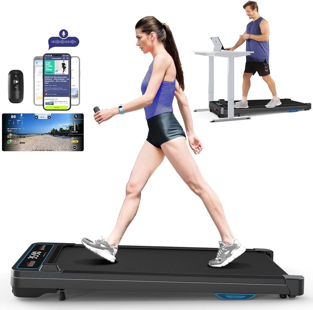 Walking Pad Treadmill for Home Office - 45db Under Desk Walking Pad with Incline 265LBS Capacity ... | Amazon (US)