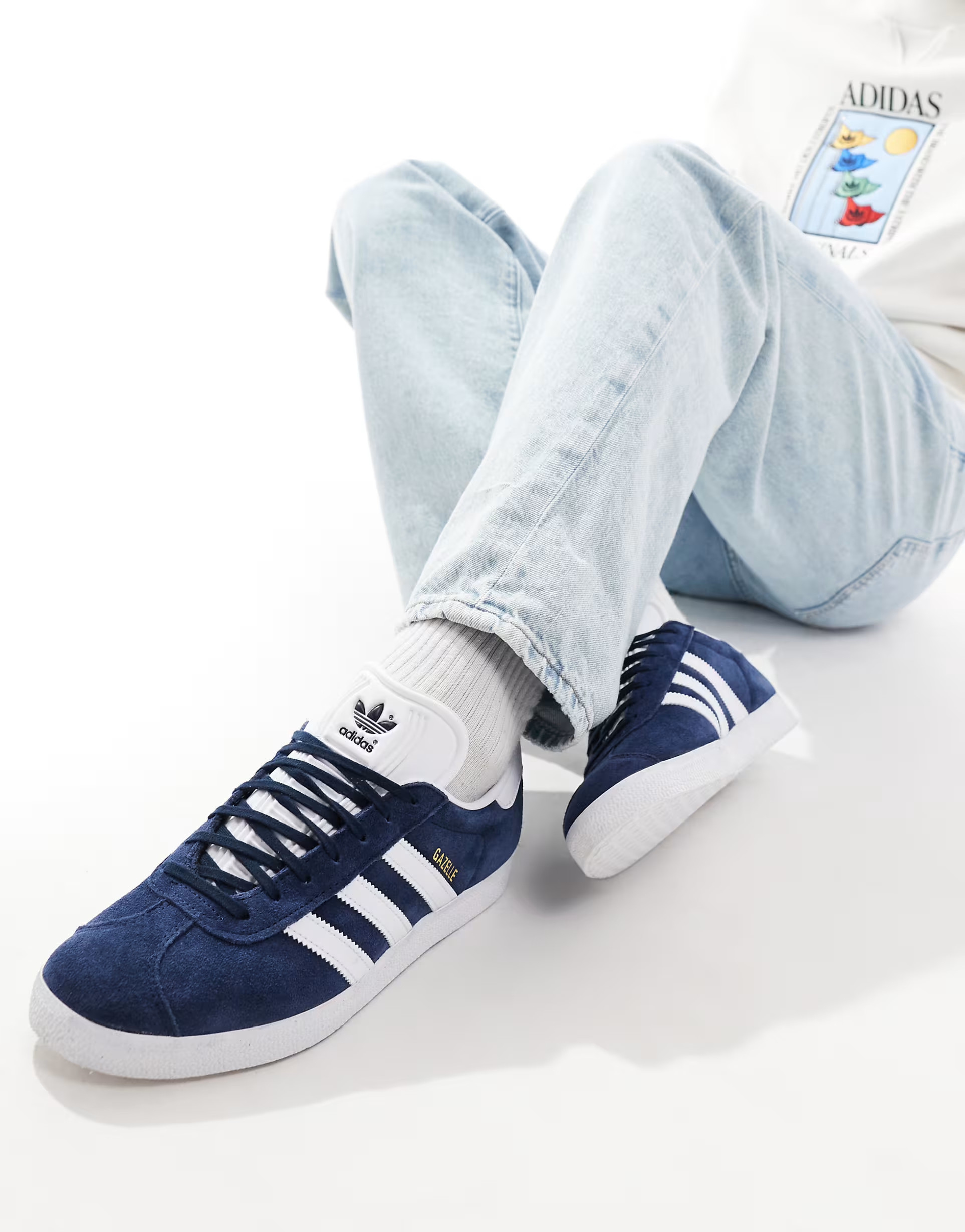 adidas Originals gazelle trainers in navy | ASOS (Global)