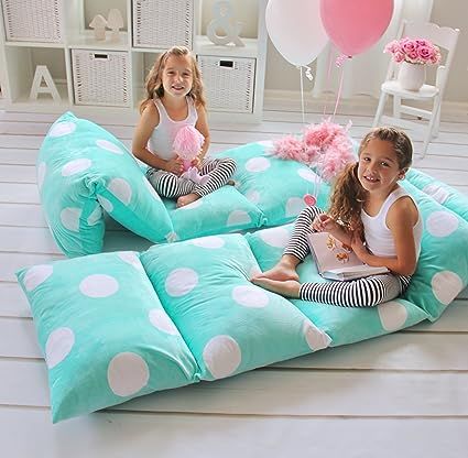 Butterfly Craze Pillow Bed Floor Lounger Cover (5 Queen Pillows Required) - Perfect Recliner Floo... | Amazon (US)
