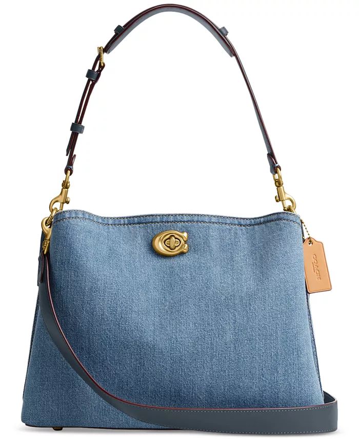 Willow Denim Shoulder Bag | Macy's