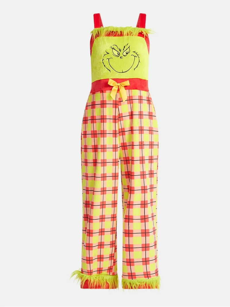 Dr. Seuss Grinchmas Women's Plaid Jumpsuit, Sizes XXS-XXL | Walmart (US)