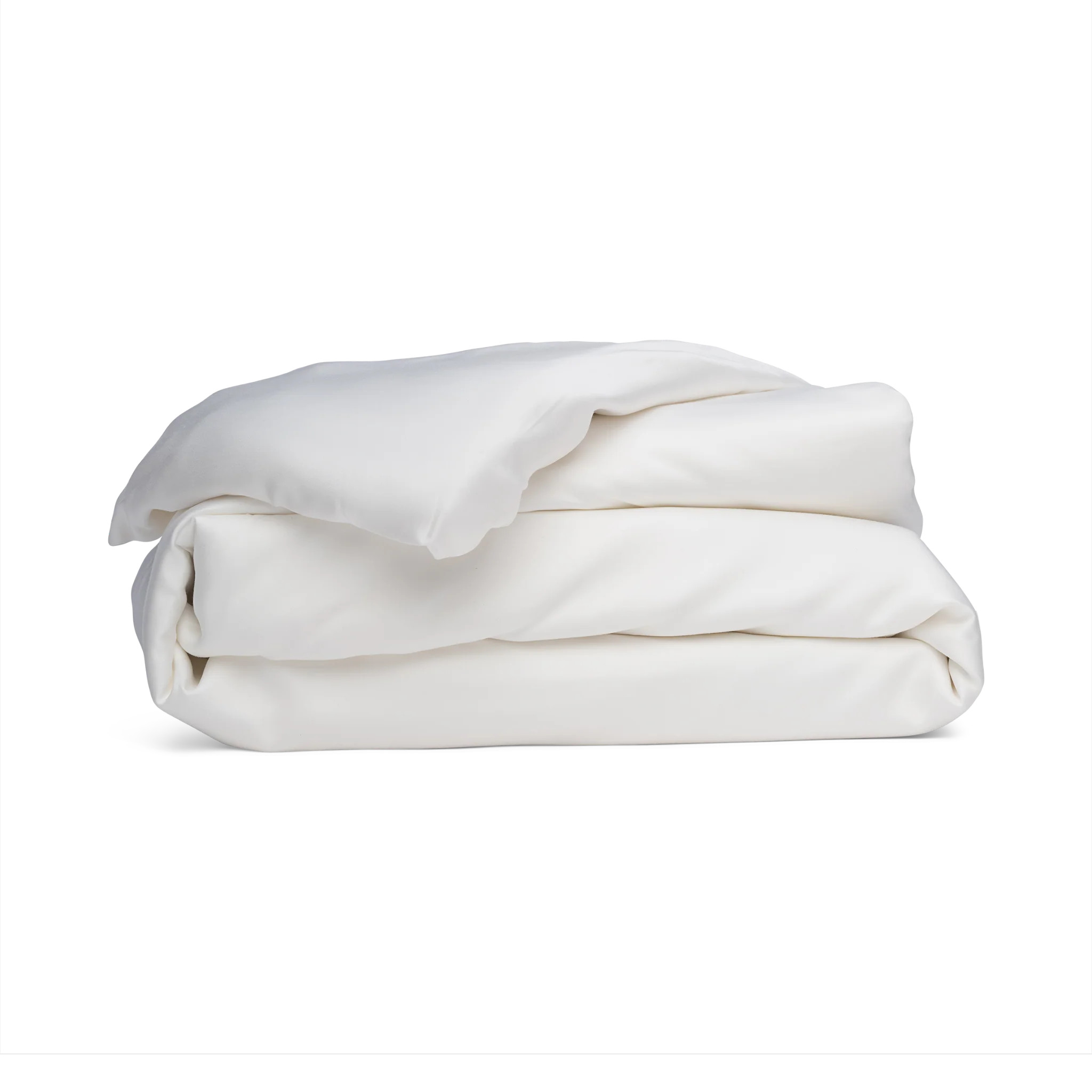 Sateen Duvet Cover in Cloud White | BleuBully Bedding