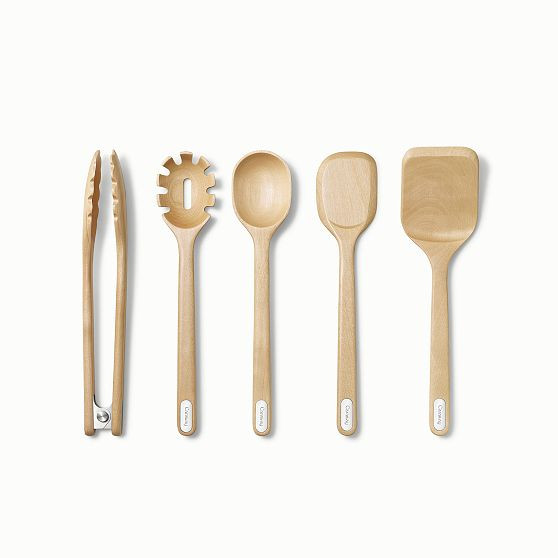 Caraway Utensils, Birch Wood, Set of 5 | West Elm (US)