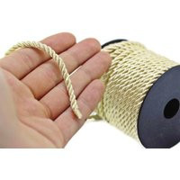 Gold Tone Rayon Rope, 4mm | 0, 15 In, Cord, Twisted Braid Cords, Artificial Silk Jewelry Satin Cords, Bracelet Crdn | Etsy (US)