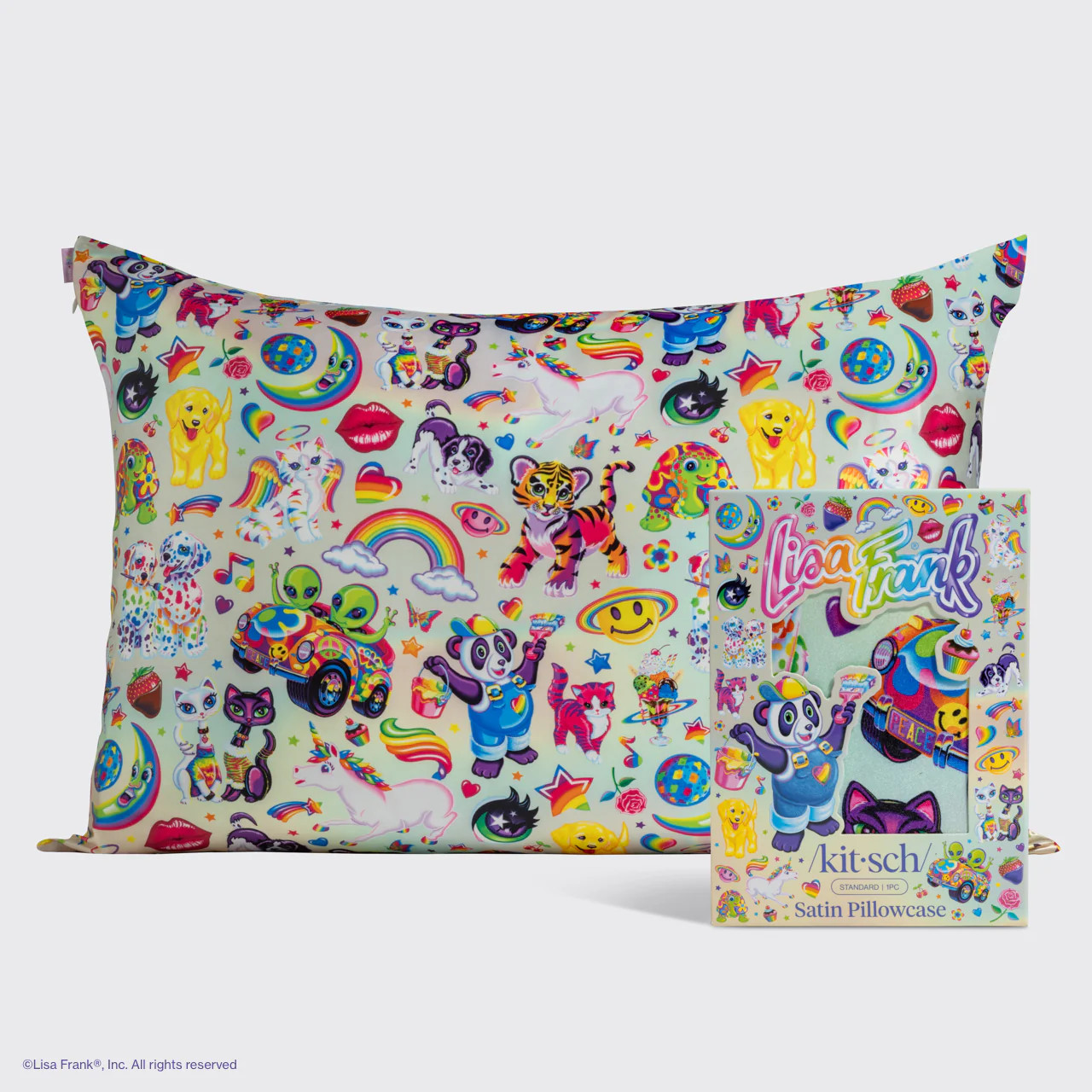 Lisa Frank x Kitsch Satin Pillowcase in The Fantastic World of Lisa Fr | Kitsch