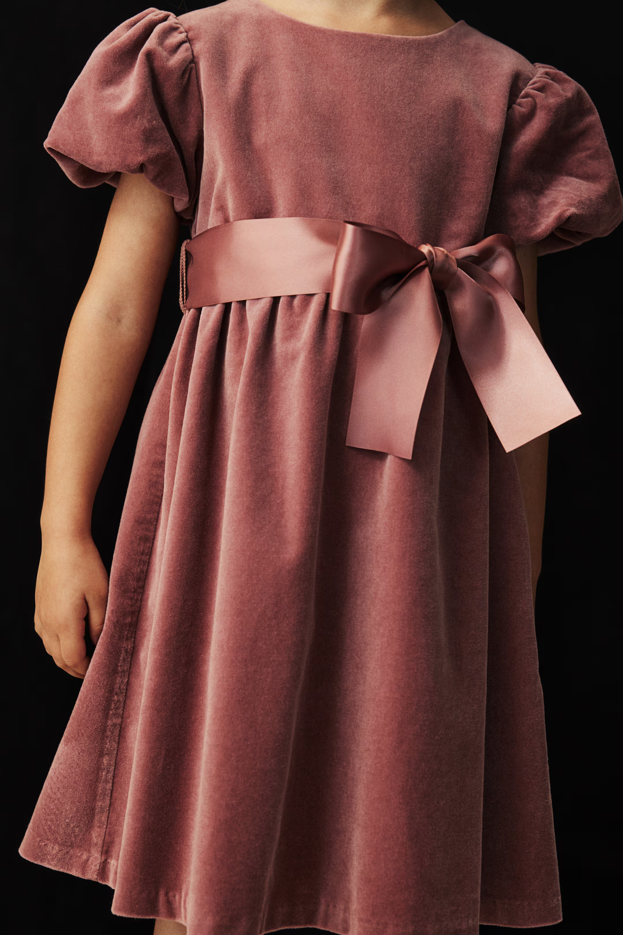 Velvet Dress - Dusty pink - Kids | H&M US | H&M (US + CA)