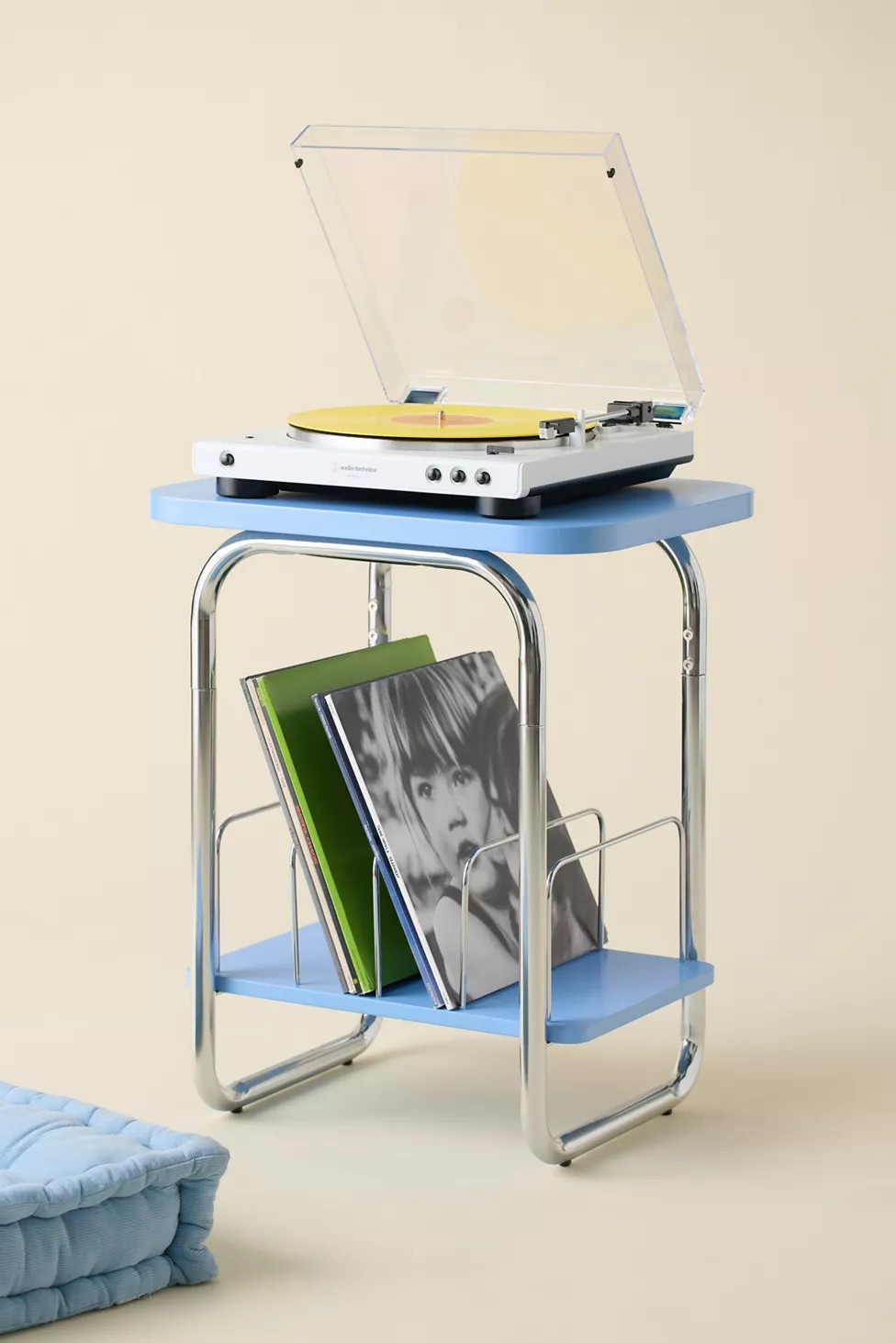 Boden Chrome Record Storage Media Table | Urban Outfitters (US and RoW)